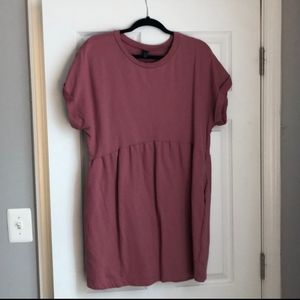 Mauve babydoll dress